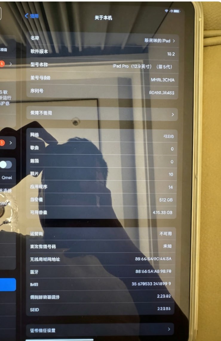 ipadpro 512g插卡版
