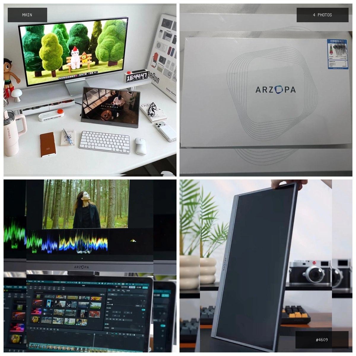 🟢 在售 📦 二手商品预览 🏷 Arzopa. 4K触摸便携屏,可以一线连接手机,电脑,带触摸 …