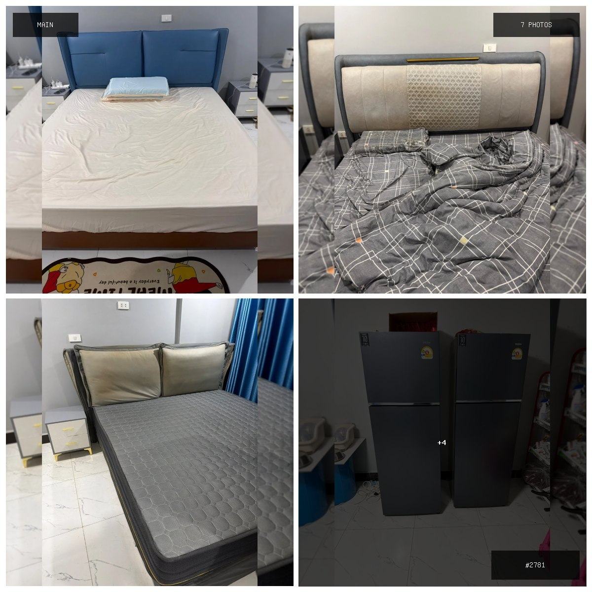 🟢 在售 📦 二手商品预览 🏷 床铺以及冰箱 💵 价格:面议 📍 城市:波贝 📂 分类:家具家电…