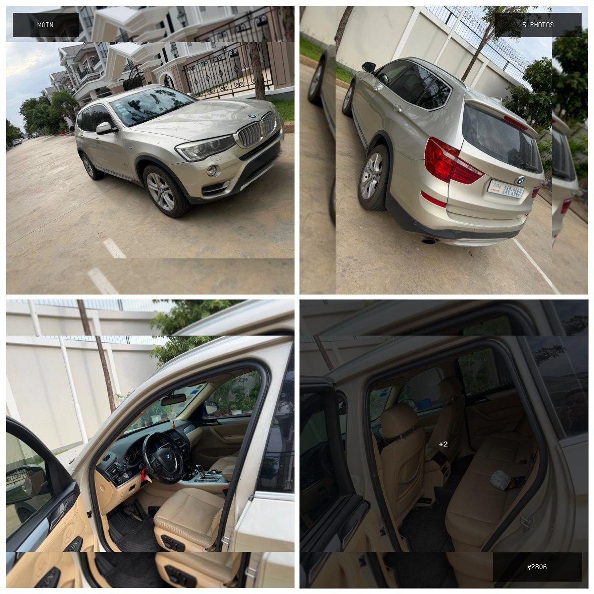 🟢 在售 📦 二手商品预览 🏷 2014款BMW X3 💵 价格：$11500 📍 城市：金边 …