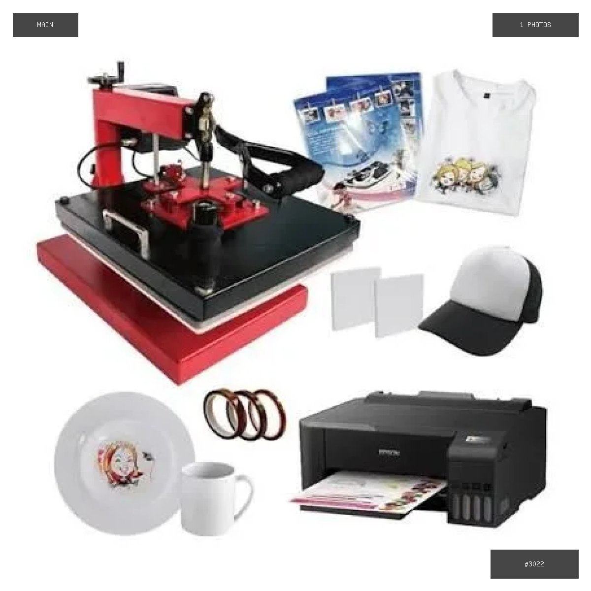 🟢 在售 📦 二手商品预览 🏷 L3150热转印打印机+热烫机 💵 价格:$249 📍 城市:金…