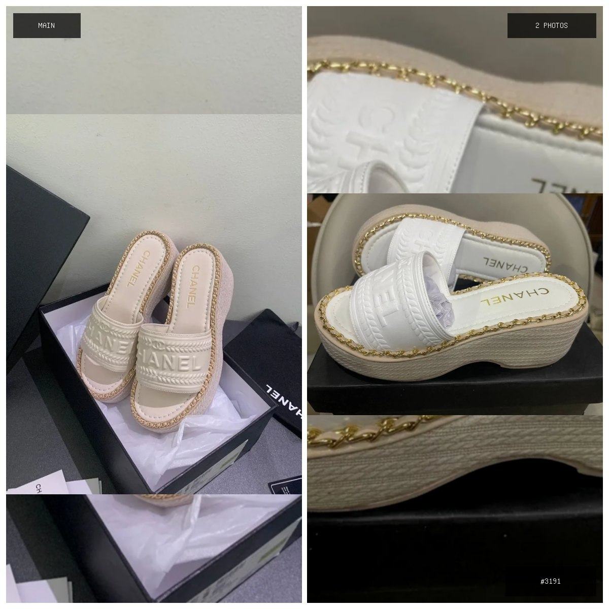 🟢 在售 📦 二手商品预览 🏷 小香奈儿CHANEL经典厚底凉拖鞋 💵 价格:$39.5 📍 城…