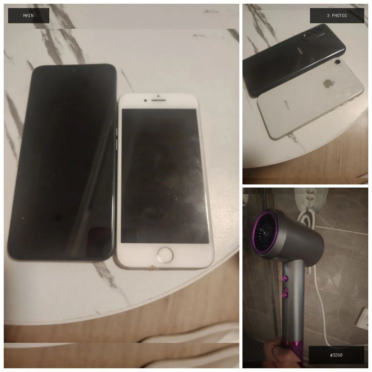 🟢 在售 📦 二手商品预览 🏷 iPhone8-安卓手机-吹风筒 💵 价格:$60 📍 城市:西…
