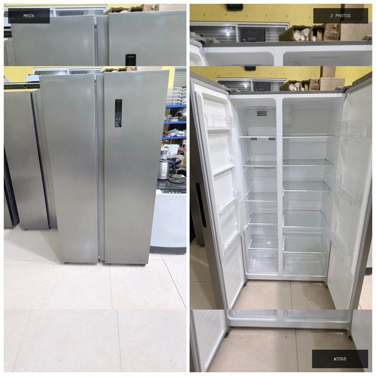 🟢 在售 📦 二手商品预览 🏷 双开门冰箱 💵 价格:$450 📍 城市:金边 📂 分类:家具家…