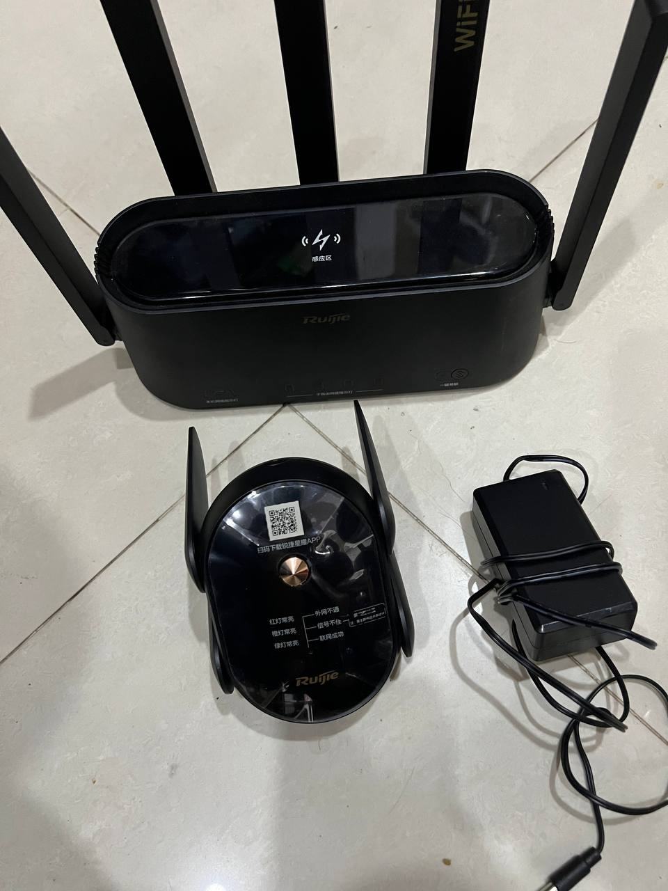 出售物品：锐捷 无线WiFi6双频全屋WiFi覆盖路由器蜂鸟H30套装千兆家用 价 格：30 U…