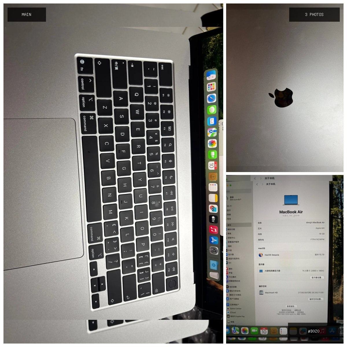 🟢 在售 📦 二手商品预览 🏷 MacBook Air 💵 价格:$1000 📍 城市:#金边 …