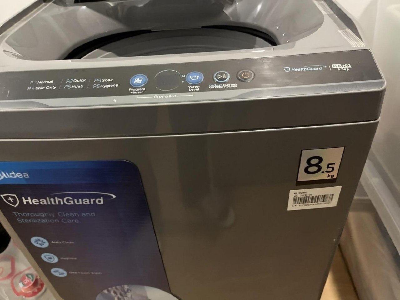出售物品:美的8.5KG洗衣机 价 格:110 商品类别:#家具家电 位 置:#西港 联系方式:…