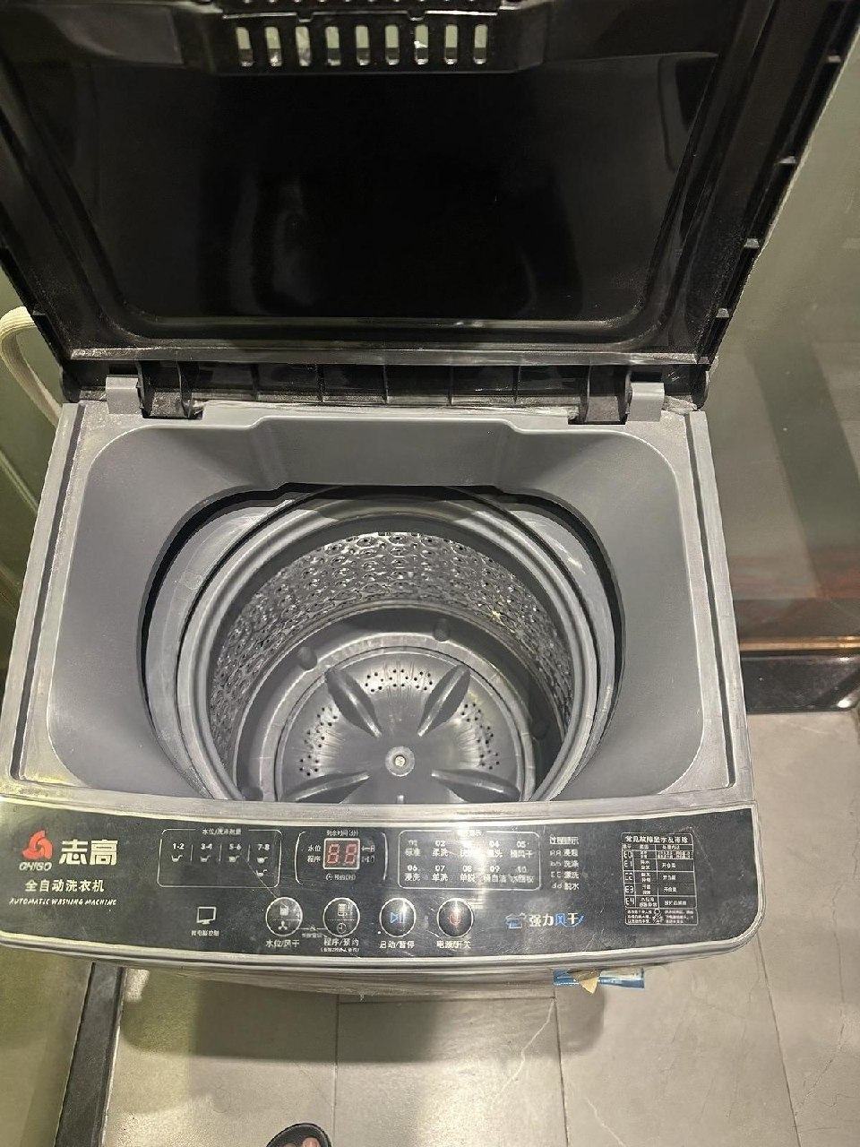 出售物品:9.9成新洗衣机用了几次, 价 格:80 商品类别:#家具家电 位 置:#西港 长城对…