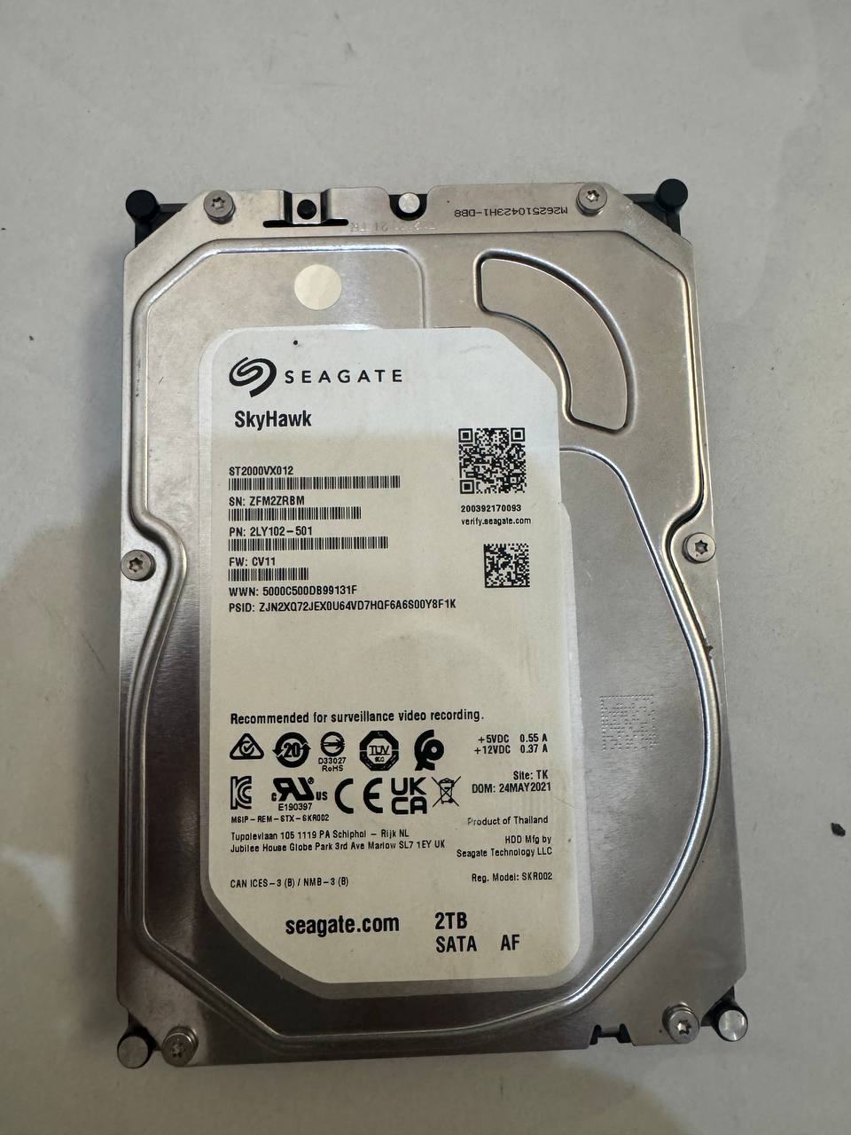 出售物品:监控硬盘 价 格:20$ 商品类别:#2TB 位 置:#西港 联系方式:@COW898…